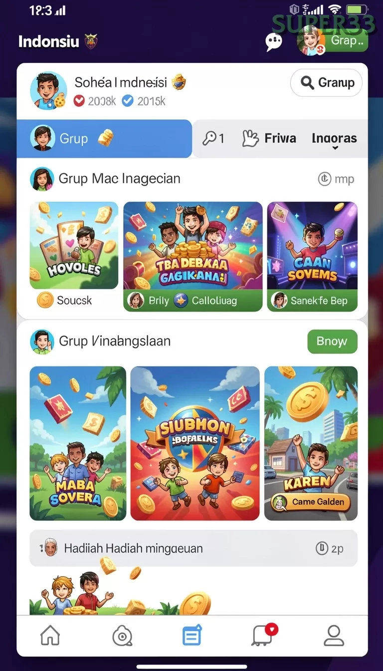 Cuplikan layar DINGDONG77 — halaman utama