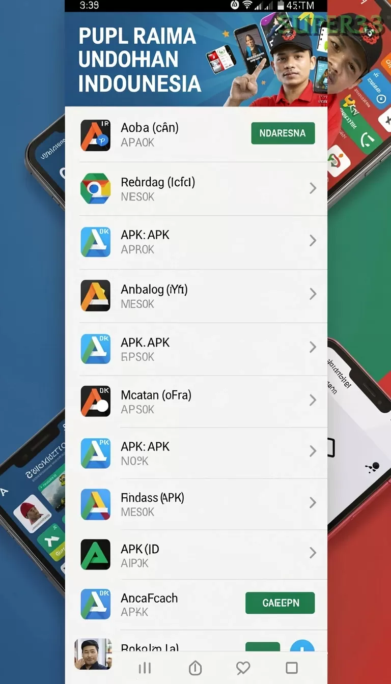 Cuplikan layar IND777 — halaman utama